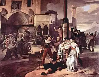 Sicilian Vespers, Scene 1 (۱۸۲۱-۱۸۲۲)Private collection, Milan
