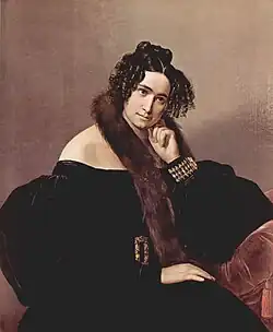 Portrait of Felicina Caglio Perego di Cremnago (۱۸۴۲)Private collection, Milan