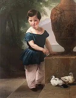 Portrait of Don Giulio Vigoni as a Child (۱۸۳۰)Private collection, Milan