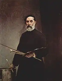 Self-portrait at age 69 (۱۸۶۰)Galleria degli اوفیتزی, Florence