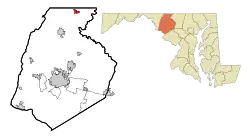 Location of Emmitsburg, Maryland