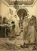The Harem Fountain, Frederick Bridgeman, 1847-1928, American