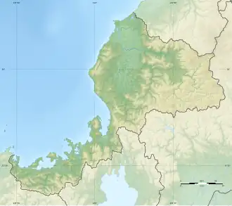 قلعه ماروئوکا در Fukui Prefecture واقع شده