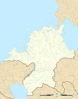 قلعه میزوکی در Fukuoka Prefecture واقع شده