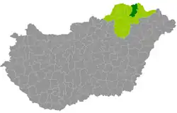 موقعیت ناحیهٔ گونتس در نقشه
