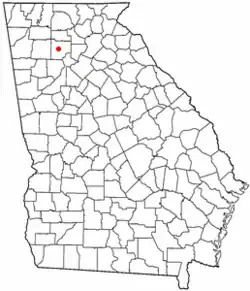 Location in Cherokee County in the state of جورجیا