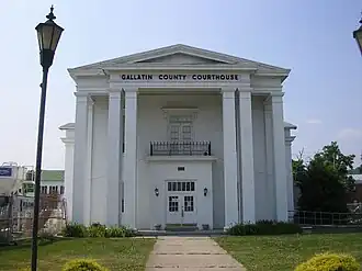 Gallatin County Courthouse in ورسو، کنتاکی