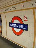 Roundel on eastbound