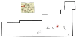 Location in Garfield County and the state of کلرادو