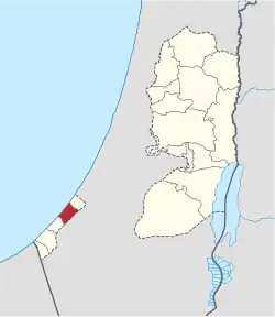 موقعیت استان غزه