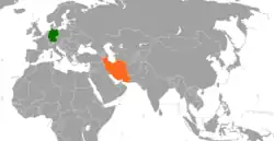 نقشهٔ مکاننمای Germany و Iran