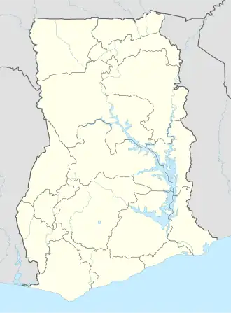 کیپ کوست در غنا واقع شده