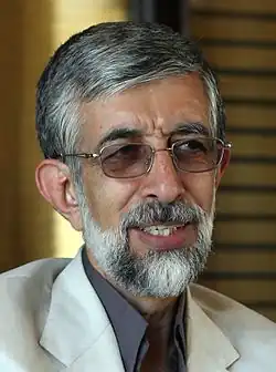 غلامعلی حداد عادل:سیاستمدار و رئیس پیشین رئیس مجلس شورای اسلامی.