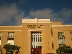 The Gillespie County Courthouse in Fredericksburg