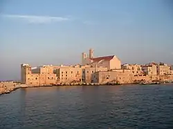 View of Giovinazzo from the sea.