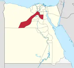 استان جیزه در نقشه مصر