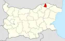 موقعیت شهرستان گلاوینیتسا در نقشه