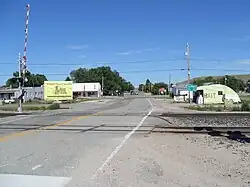Looking east on A Street