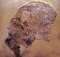 وشپرکر، خدای باد، با کمان. از کاخ قهقهه ۱، بنجیکت ، استروشنه. مربوط به قرن ۸-۹ میلادی. در حال حاضر در موزه ملی آثار باستانی تاجیکستان نگهداری می‌شود.