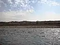 رود گلبهار نزدیک به پیوندگاهش با رود پنجشیر، در گلبهار افغانستان.