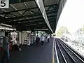 Southbound platform 5 prior to lift installation works