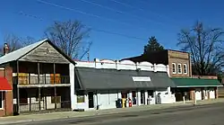 Commercial buildings along North Main.
