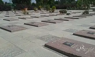 نمایی از گلستان شهدا