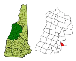 Location in شهرستان گرافتن، نیوهمپشایر، نیوهمپشایر