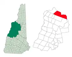 Location in شهرستان گرافتن، نیوهمپشایر، نیوهمپشایر
