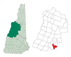Location in شهرستان گرافتن، نیوهمپشایر