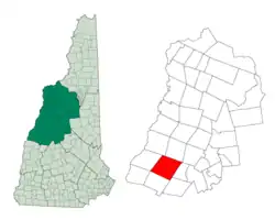 Location in شهرستان گرافتن، نیوهمپشایر، نیوهمپشایر