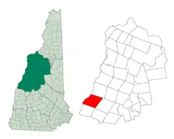 موقعیت در شهرستان گرافتن، نیوهمپشر
