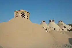 عکس از سقف بازار تیمچه قم، معماری قاجاری