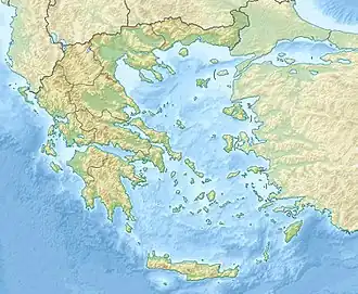 کوه اوسا در یونان واقع شده