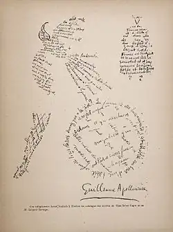 کالیگرام اثر گیوم آپولینر