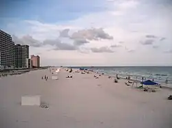 Condos and hotels on the beach