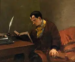 گوستاو کوربه،  Portrait of شارل بودلر, ۱۸۴۸