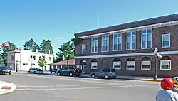 Street scene, downtown Gwinn