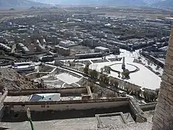 A view of Gyantse from the top of its fortress
