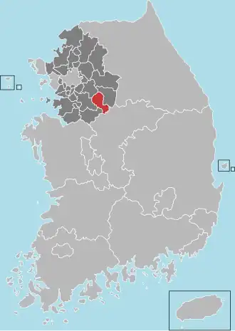 موقعیت Icheon
