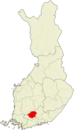 موقعیت ناحیه همنلینا
Hämeenlinna sub-region