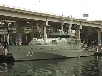 HMAS Armidale at Darling Harbour in January 2008