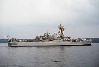 HMS Argonaut in the Potomac River in 1995