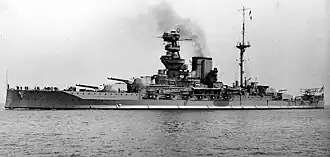 HMS Valiant between 1930 and 1937