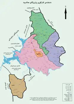 نقشه استان حلبچه