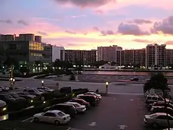 Hallandale Beach at sunset