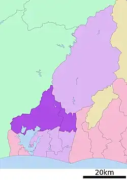 Location of Hamana-ku in استان شیزوئوکا