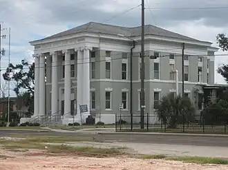 Hancock County courthouse in Bay St. Louis, Mississippi