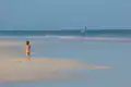 Pink sand beach near Sip Sip's, Harbour Island, Bahamas, looking North.