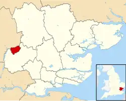 Shown within اسکس